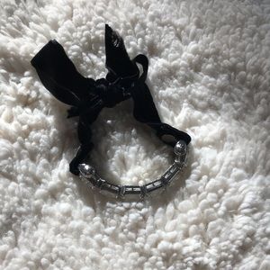 Henri Bendel Diamond and Velvet Bracelet